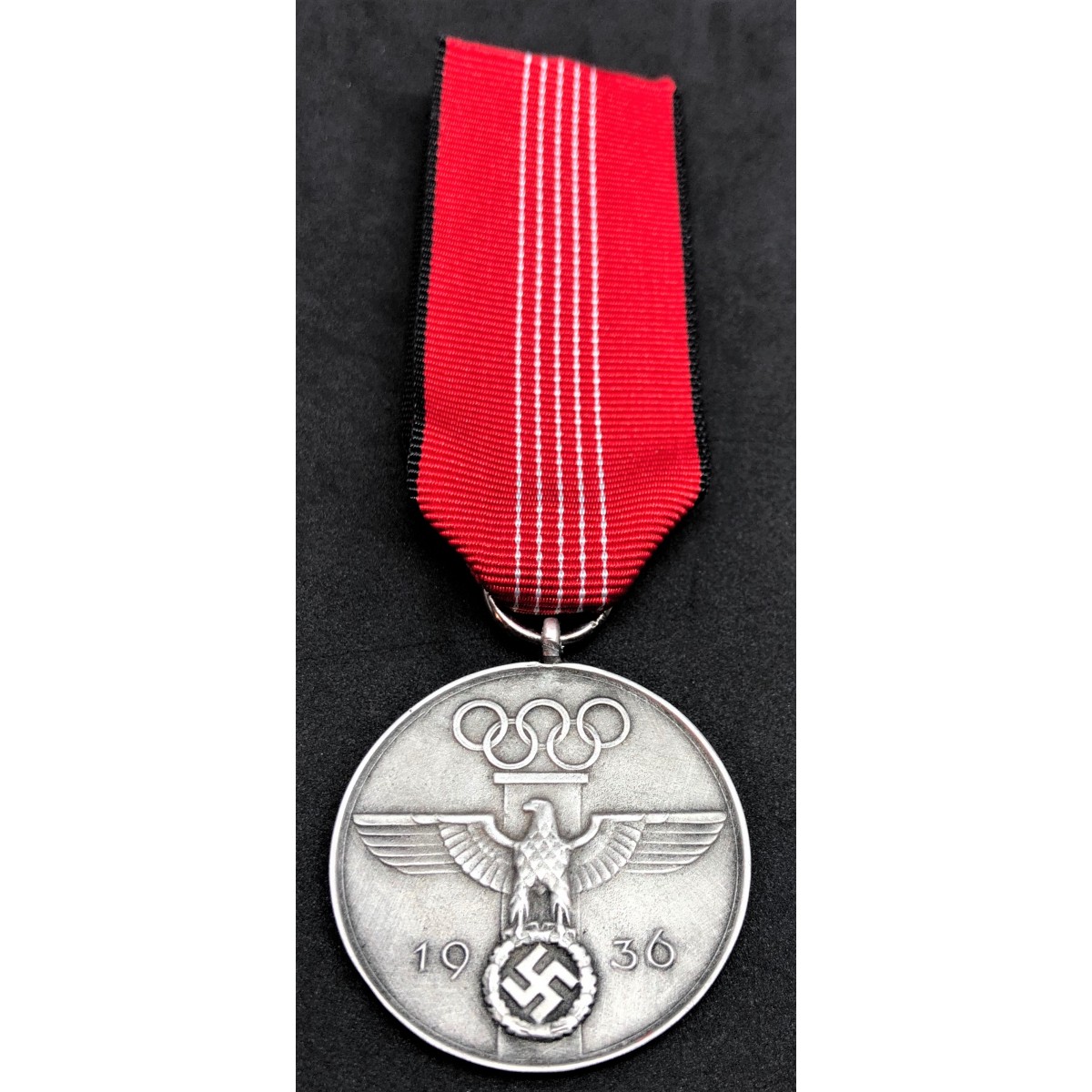 Olympia-Ehrenzeichen 2.Kl Erinnerungsmedaille Ordensband 0,30m Deutsches Reich