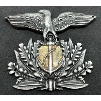 Mützenabzeichen - RSI Marine (Küstenartillerie)