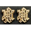 Kragenspiegelauflagen - SS Leibstandarte Adolf Hitler (Gold) (paar)