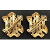 Insignia - SS Leibstandarte Adolf Hitler (Gold) (pair)