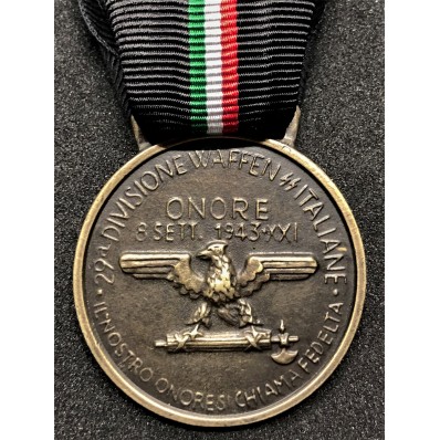 Medaglia 29° Div. Waffen SS Italiane