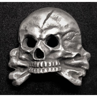 Totenkopf Skull Badge for Cap - War Militaria