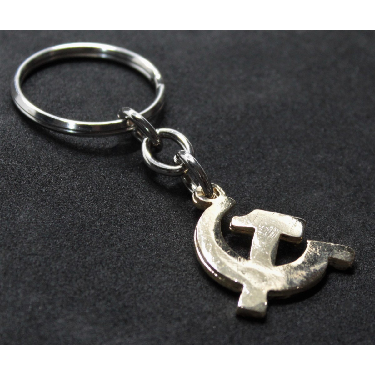 Hammer And Sickle Handcrafted In Solid English Pewter Key ring Hin-KR1533 