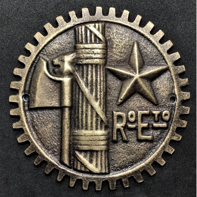 Faschistischer Motorrad/LKW Plakette der königlichen Armee