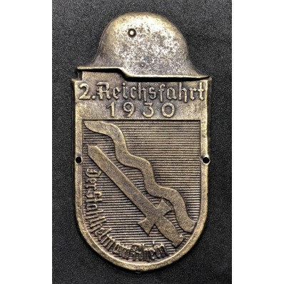 Car Plaque - 2. ReichsFahrt 1930 (Bronze)