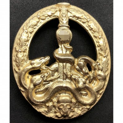 Distintivo Per La Repressione Della Guerriglia Partigiana (Versione cava oro)