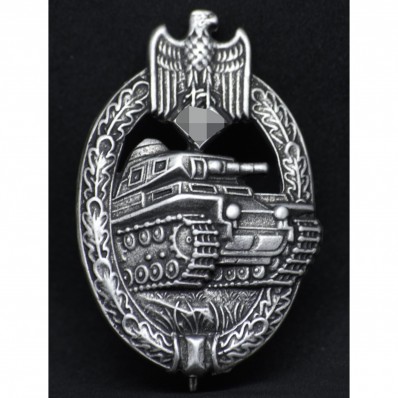 Panzerkampfabzeichen im Silber (Hersteller Assmann)