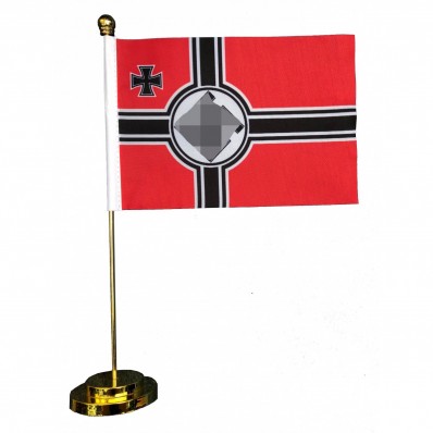 -Metall Basis Tischfahne - Reichskriegsfahne