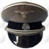 Waffen SS Officers Visor Cap - Stone Grey