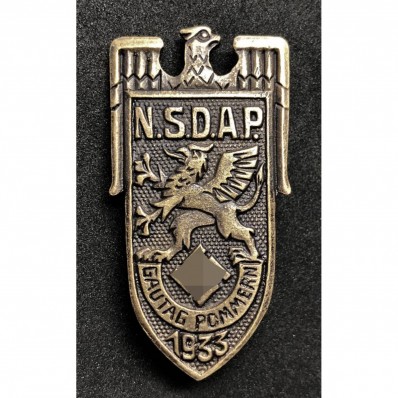 Distintivo per il Ritrovo NSDAP a Pommern del 1933