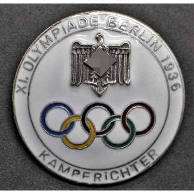 Badge for Judges of the Berlin Olympics 1936 (White)