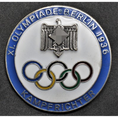 Abzeichen für Richter der Olympischen Spiele in Berlin 1936 (Blau)