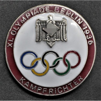 Badge for Judges of the Berlin Olympics 1936 (Red)