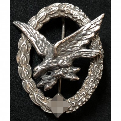 Fliegerschützenabzeichen Für Bordschützen Und Bordmechaniker (Mit Blitzen)
