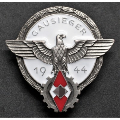 HitlerJugend Badge - Gausieger im Reichsberufswettkampf 1944