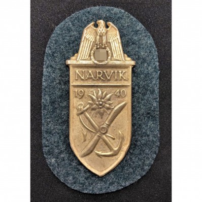 "Narvik 1940" Battle Shield (Gold)