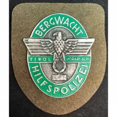 "Bergwacht Hilfspolizei Tirol Vorarlberg" Battle Shield