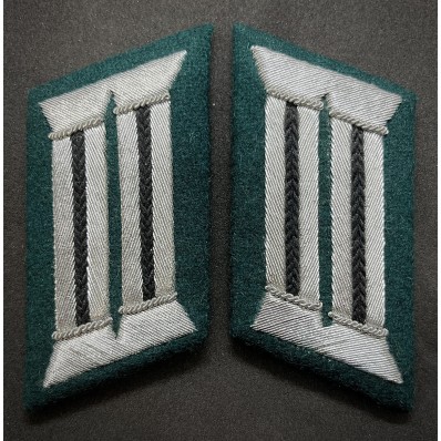 Collar Tabs - Officers of the Military Engineers (Black)