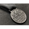 Commemorative Medal of the Italian SS of the "Benito Mussolini" 1st Bersaglieri Volunteer Battalion (Silver)