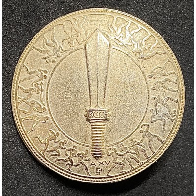 Shield of the Duce - Gold Version for Italians Abroad (with Brooch)