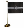 -Metal Base Table Flag - SS