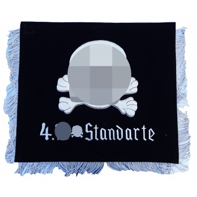 Hand Embroidered Flag - 4th SS Banner