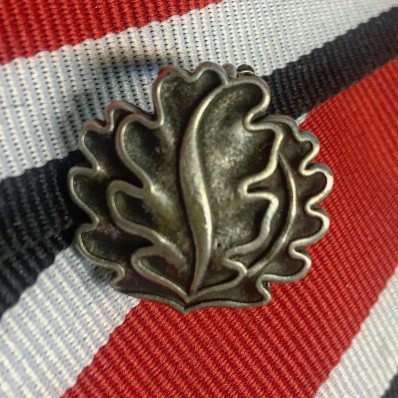 Ribbon Accessory - Oak Leaves Silver