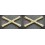 Schulterklappen Auflagen - Feldmarschall Schlagstöcke (Gold)