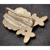 Accessorio per Nastro - Foglie di Quercia d'Oro con Spade e Diamanti