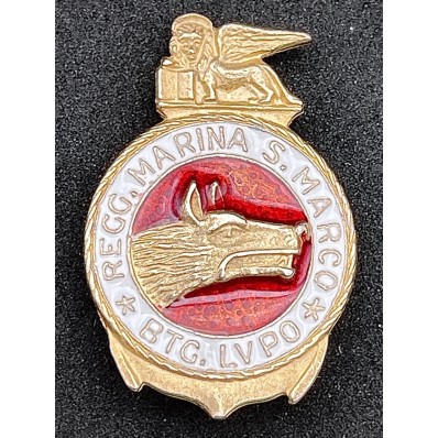 Badge of the "Wolf Battalion" - San Marco Marine Regiment
