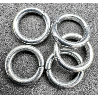 Ringe für Medaillen, Silber - 5 Stücke (6mm)