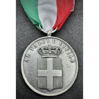 Medaglia al Valore Civile del Regno d'Italia (Argento)
