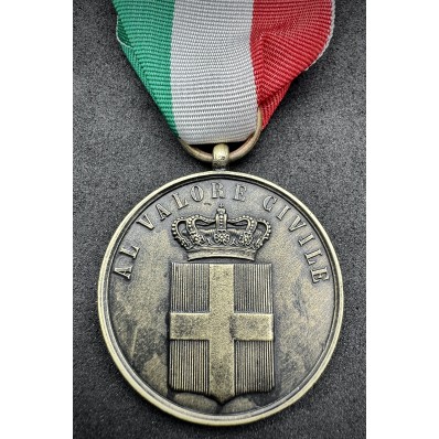 Medaille für bürgerliche Tapferkeit des Königreichs Italien (Bronze)