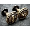 Schulterklappen Knopf - PNF Bronze (Paar) (13mm)