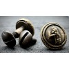 Schulterklappen Knopf - PNF Bronze (Paar) (13mm)