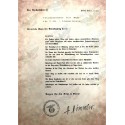 Lettera di Assegnazione del Totenkopfring - Kurt Meyer 1941