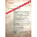 SS-Ehrenring (Totenkopfring) Auszeichnungsschreiben - Maßgeschneidert