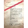 - SS-Ehrenring (Totenkopfring) Auszeichnungsschreiben - Maßgeschneidert