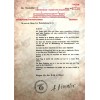 - SS-Ehrenring (Totenkopfring) Auszeichnungsschreiben - Maßgeschneidert