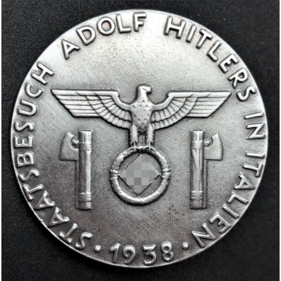 Commemorative Badge For Hitler Visit In Italy