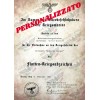 Lettera di Assegnazione del Distintivo di Guerra della Flotta d'Alto Mare - Personalizzato