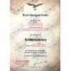 Luftwaffe Paratroopers Badge Award Letter - Customised