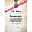 Blutorden Auszeichnungsschreiben - Maßgeschneidert