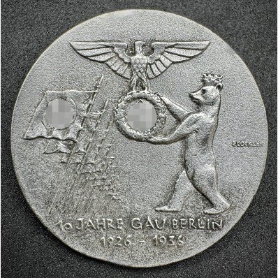 Meeting Badge 10 Years Gau Berlin 1926-1936