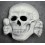 Waffen-SS Totenkopf Skull Badge For Visor Hat (Schirmmütze)