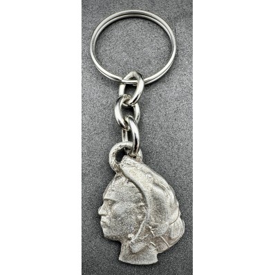 Key ring - Mussolini in Mouth of the Wolf