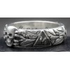 - Argento 925• SS-Ehrenring (Totenkopfring) di Kurt "Panzer" Meyer