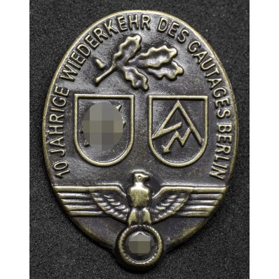SS/SA Gautages Berlin Anniversary Badge