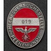 Peenemünde research centre worker badge