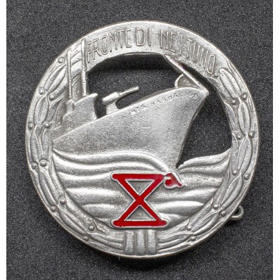 Badge of the Barbarigo Battalion of the Xª Flottiglia MAS (Neptune Front)